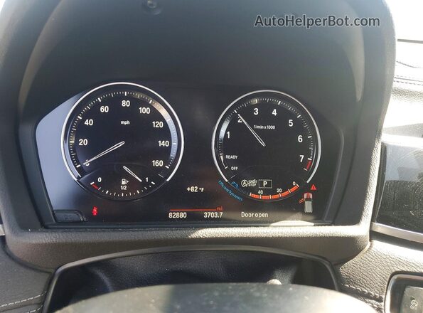 WBXYJ3C35JEB37680 2018 BMW X2 Black Вид щитка приладів