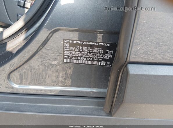 WBXYJ5C30JEF80654 2018 BMW X2 Gray Engine compartment view