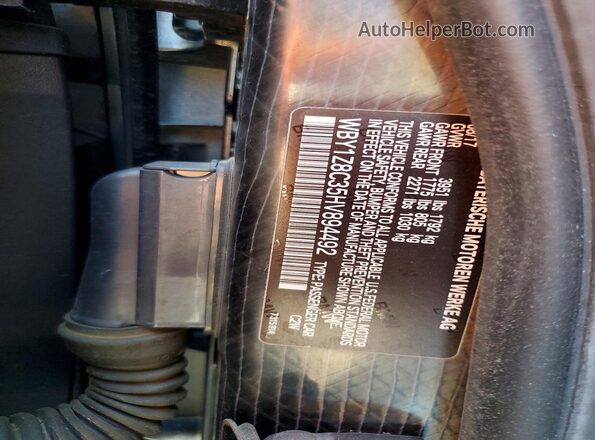 WBY1Z8C35HV894492 2017 BMW I3 Black Vista del compartimento del motor