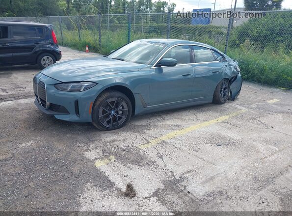 WBY23HD01SFU78144 2025 BMW I4 Бирюзовый Передняя левая четверть