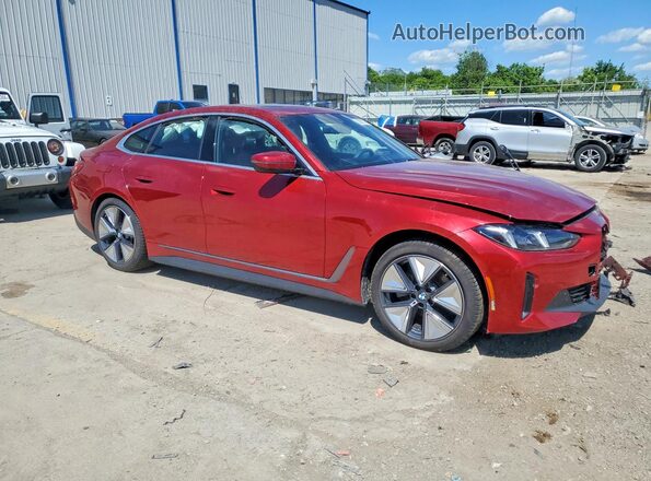 WBY23HD02SFV62036 2025 BMW I4 Красный Передняя правая четверть