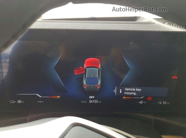 WBY23HD04SFV76388 2025 BMW I4 Teal Вид щитка приладів
