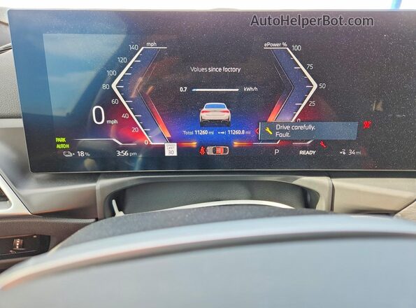 WBY23HD05SFU65915 2025 BMW I4 Black ხელსაწყოთა პანელის ხედი