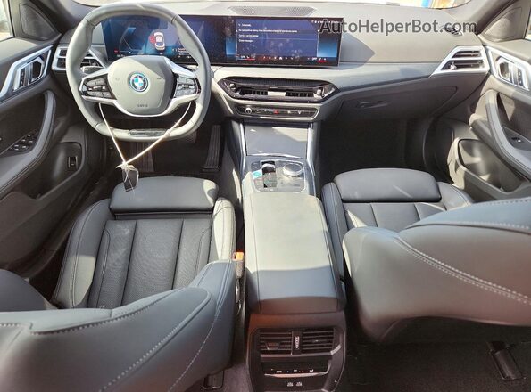 WBY23HD05SFU65915 2025 BMW I4 Black წინა პანელის ხედი