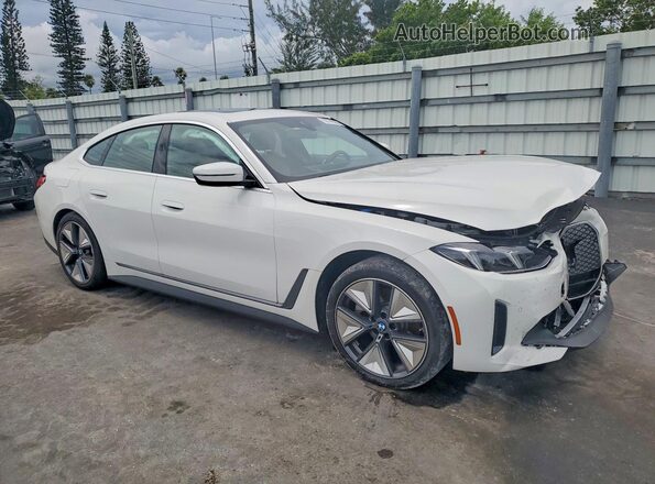 WBY23HD06SFV61214 2025 BMW I4 White Front right
