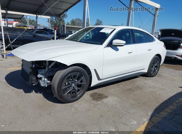WBY23HD0XSFV77206 2025 BMW I4 White წინა მარცხენა ხედი სამი მეოთხედიდან