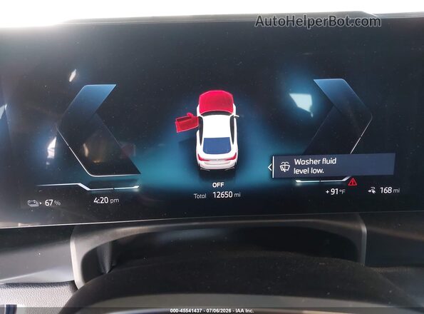 WBY23HD0XSFV77206 2025 BMW I4 White უკანა სავარძლების ხედი
