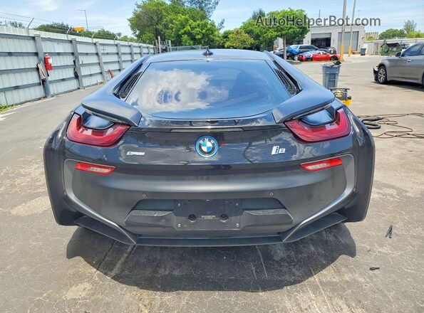 WBY2Z2C32HV676575 2017 BMW I8 Black Հետևի տեսք