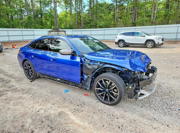 WBY33AW00PFN82396 2023 BMW I4 Синий Передняя правая четверть