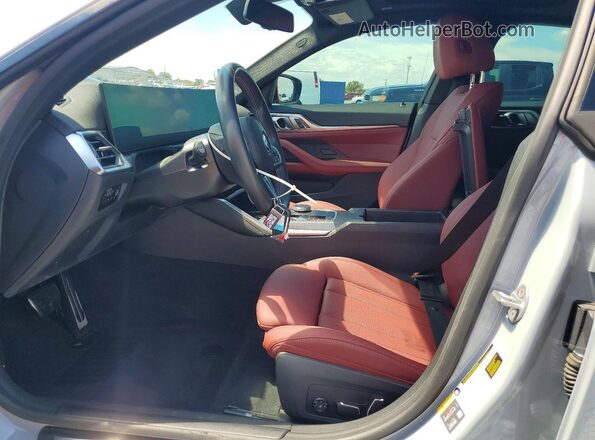 WBY33AW01RFS33055 2024 BMW I4 Gray Вид салону спереду