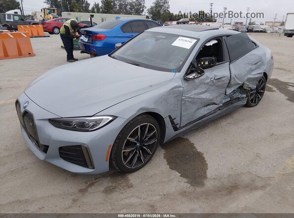WBY33AW05RFT02393 2024 BMW I4 Серый Передняя левая четверть