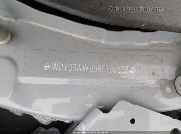 WBY33AW05RFT02393 2024 BMW I4 Серый Вид подкапотного пространства