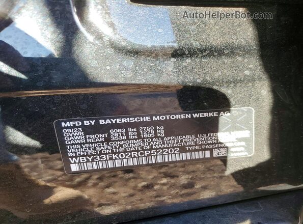 WBY33FK02RCP52202 2024 BMW OTHER Black Widok komory silnika