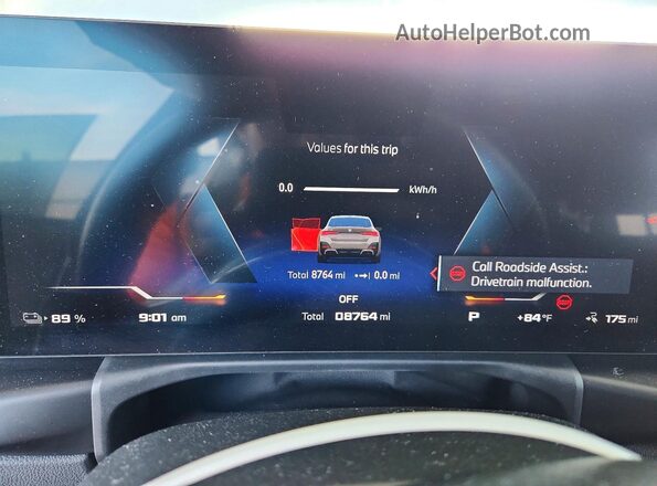 WBY33HD06SFT96110 2025 BMW I4 Gray Vista del cuadro de instrumentos