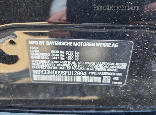 WBY33HD09SFU12994 2025 BMW I4 Black Widok komory silnika