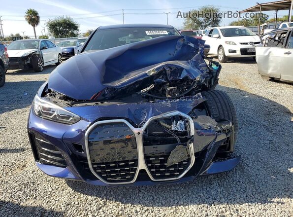 WBY43AW01RFR71569 2024 BMW I4 Blue Widok z przodu