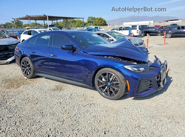 WBY43AW01RFR71569 2024 BMW I4 Blue Przód prawy