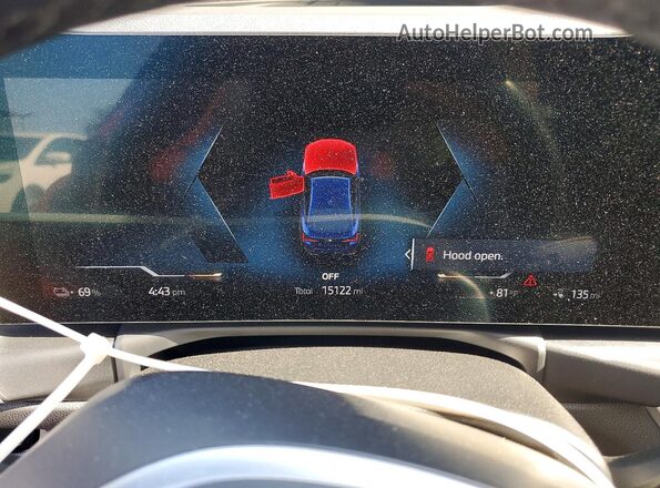 WBY43AW01RFR71569 2024 BMW I4 Blue Widok zestawu wskaźników