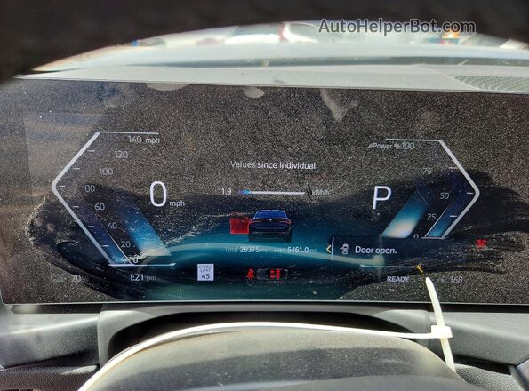 WBY43AW02PFR20949 2023 BMW I4 Black Вид щитка приладів
