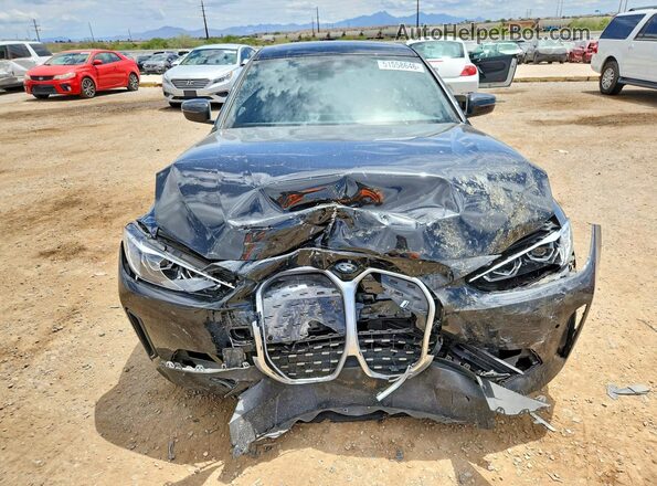 WBY43AW02PFR20949 2023 BMW I4 Black Вид спереду