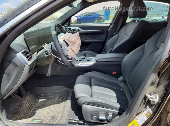 WBY43AW02PFR20949 2023 BMW I4 Black Вид салону спереду