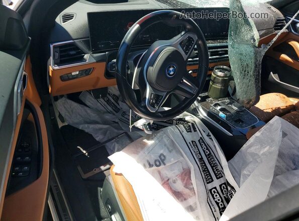WBY43AW04RFR71887 2024 BMW I4 White Dashboard view
