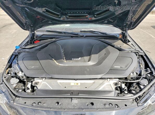 WBY43AW05RFS37324 2024 BMW I4 Black Widok wnętrza z tyłu