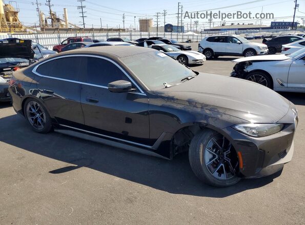 WBY43AW07RFS49281 2024 BMW I4 Черный Передняя правая четверть
