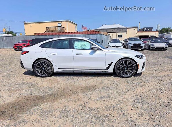 WBY43HD02TFW29955 2026 BMW I4 White Widok naklejki z numerem VIN