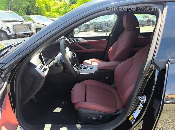 WBY43HD02TFW50837 2026 BMW I4 Black Widok wnętrza z przodu