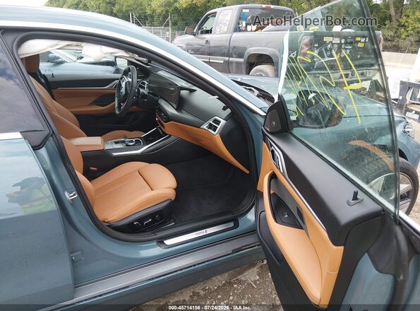 WBY43HD04SFT94358 2025 BMW I4 Gray წინა სალონის ხედი