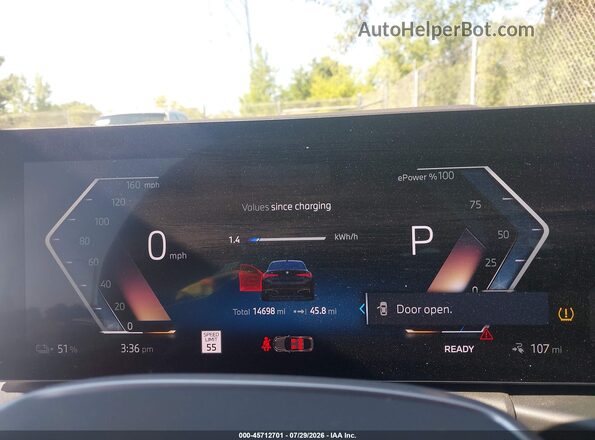 WBY43HD04SFU00630 2025 BMW I4 Black Vista de los asientos traseros
