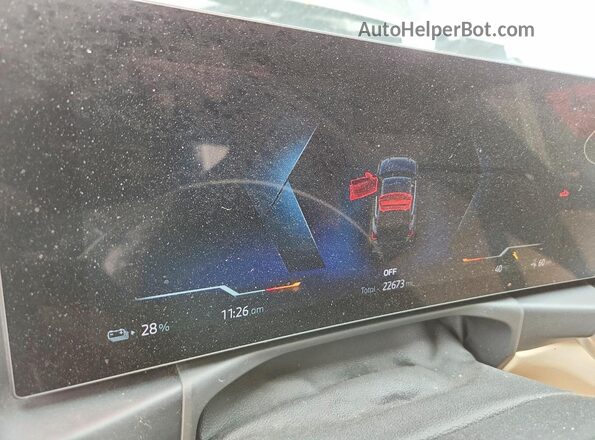 WBY73AW00PFR17030 2023 BMW I4 Black ხელსაწყოთა პანელის ხედი