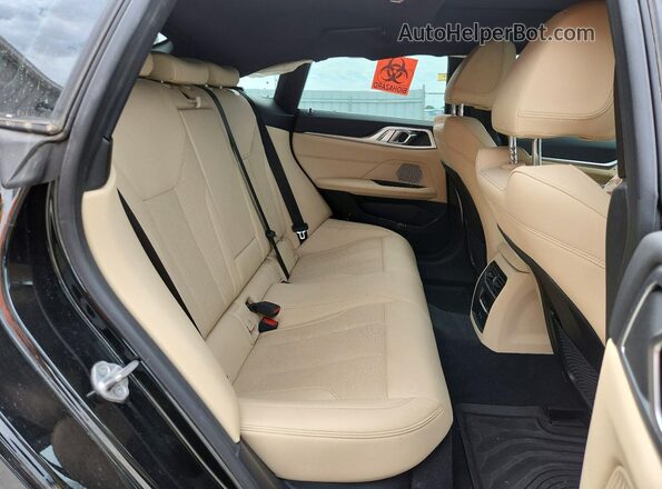 WBY73AW00PFR17030 2023 BMW I4 Black უკანა სავარძლების ხედი
