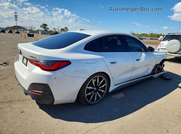WBY73AW01NFM89305 2022 BMW I4 White Trasero derecho