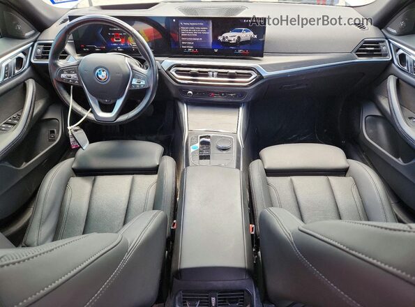 WBY73AW02PFP85873 2023 BMW I4 White Dashboard view