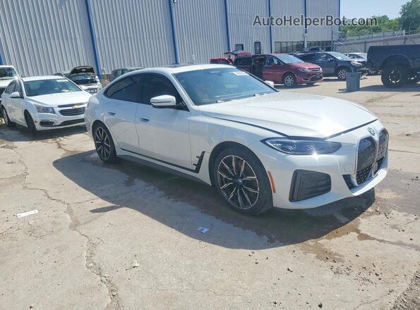 WBY73AW05NFN16537 2022 BMW I4 Белый Передняя правая четверть