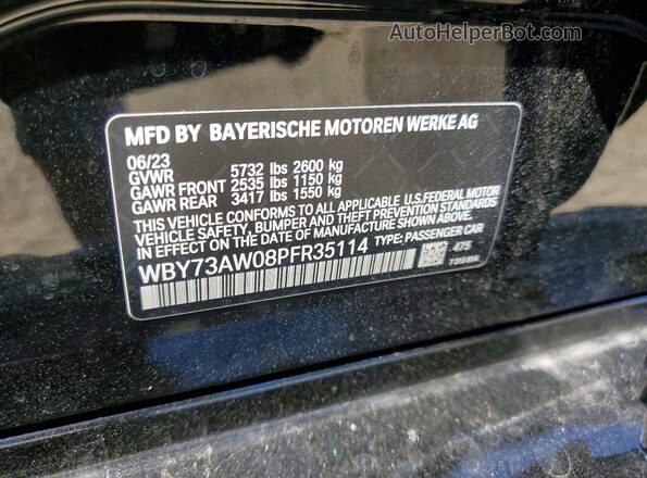 WBY73AW08PFR35114 2023 BMW I4 Черный Вид подкапотного пространства