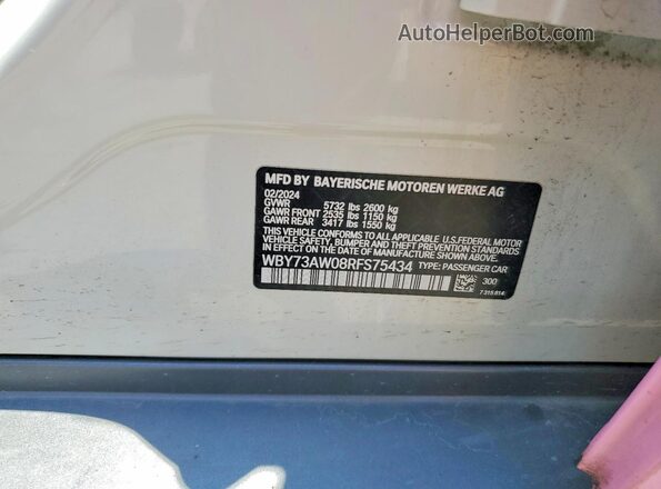 WBY73AW08RFS75434 2024 BMW I4 Pink Engine compartment view