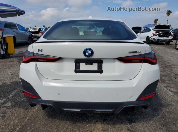 WBY83FB02RFT23615 2024 BMW I4 White Widok z tyłu