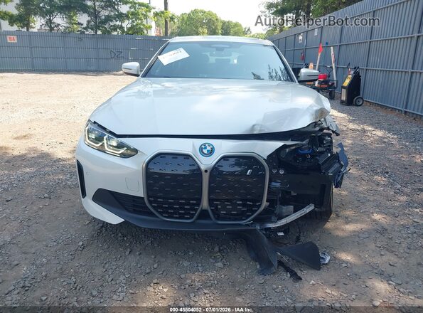 WBY83FB04RFS70609 2024 BMW I4 White Instrument cluster view