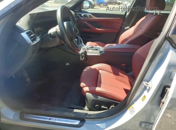 WBY83FB08RFT23652 2024 BMW I4 Gray Widok wnętrza z przodu