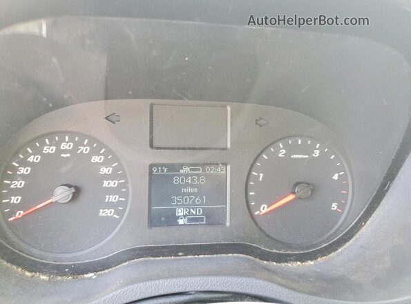 WD3PF0CD5KP024178 2019 MERCEDES-BENZ SPRINTER White Widok zestawu wskaźników