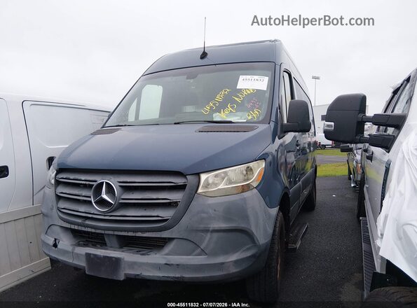 WD4PF0CD1KT004495 2019 MERCEDES-BENZ SPRINTER Blue Առջևի ձախ երեք քառորդ տեսարան