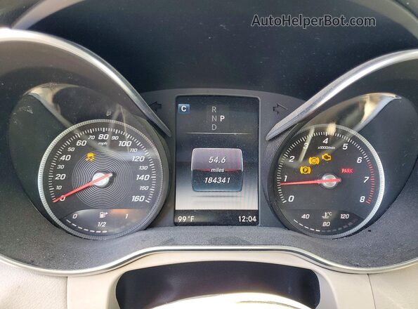 WDC0G4JB0HF153323 2017 MERCEDES-BENZ GLC-CLASS White Instrument cluster view