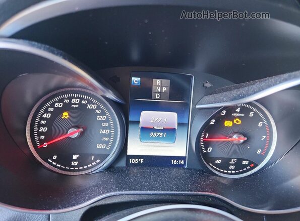 WDC0G4JB0HF174382 2017 MERCEDES-BENZ GLC-CLASS White Սարքավորումների վահանակի տեսք