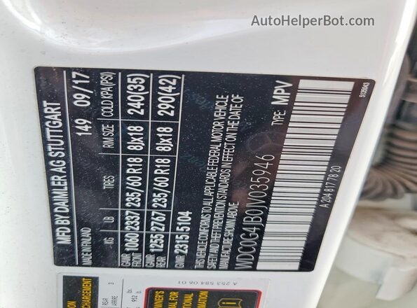 WDC0G4JB0JV035946 2018 MERCEDES-BENZ GLC-CLASS White Engine compartment view