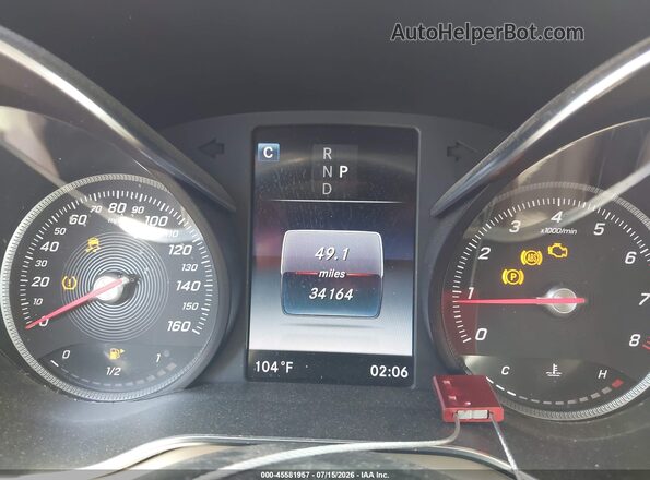 WDC0G4JB0KV152475 2019 MERCEDES-BENZ GLC 300 White უკანა სავარძლების ხედი