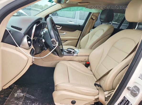 WDC0G4JB1K1000082 2019 MERCEDES-BENZ GLC-CLASS White Widok wnętrza z przodu