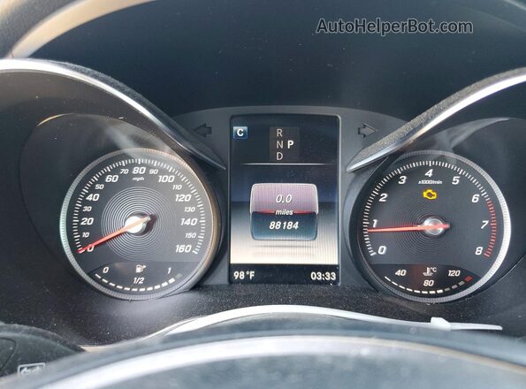 WDC0G4JB2HF193161 2017 MERCEDES-BENZ GLC-CLASS White Instrument cluster view